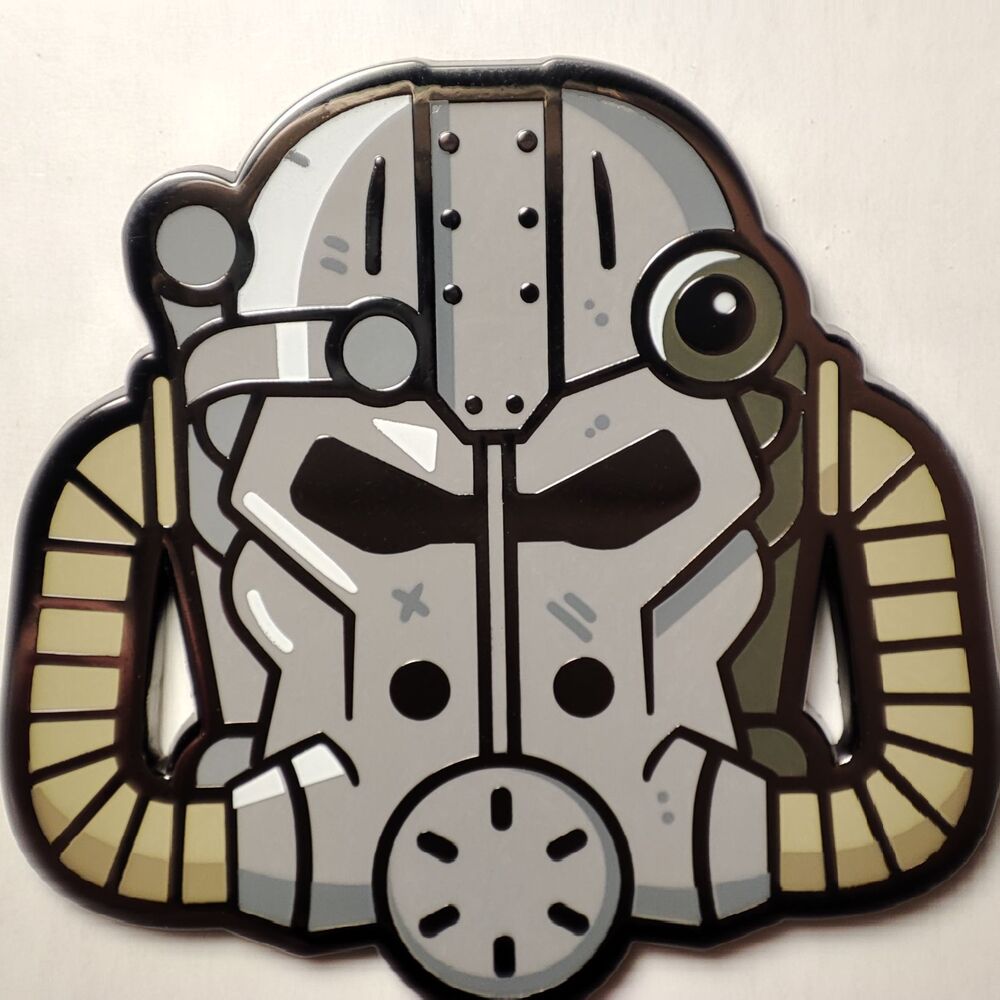 Fallout T-60 Helmet Enamel Pin Official Bethesda Collectible Pin Badges Series